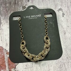 NWT Lane Bryant Gold Pavé Chunky Chain Necklace